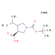 (3S,4S)-1-(TERT-BUTOXYCARBANYL)-4-ISOPROPYLPYRROLIDINE-3-CARBOXYLIC ACID 1279038-01-5
